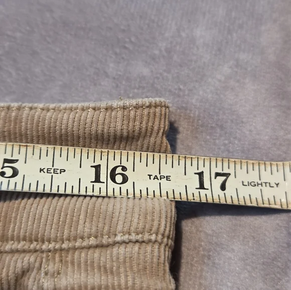 Talbots Corduroy Pants 8P Tan Straight Leg Flawless 5 Pocket Classic Preppy - Picture 10 of 10